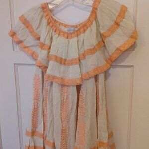 NEW ANTHROPOLOGIE Eyes Of Simone PEASANT TOP OFF THE SHOULDER BLOUSE